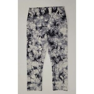 Lululemon Wunder Under Hi-Rise Dual Shibori Antique White Cement Grey 6 $98 Crop